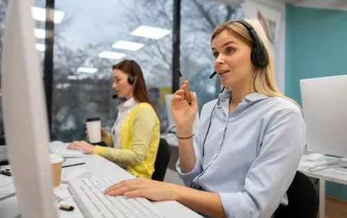 Customer Support Employee On call